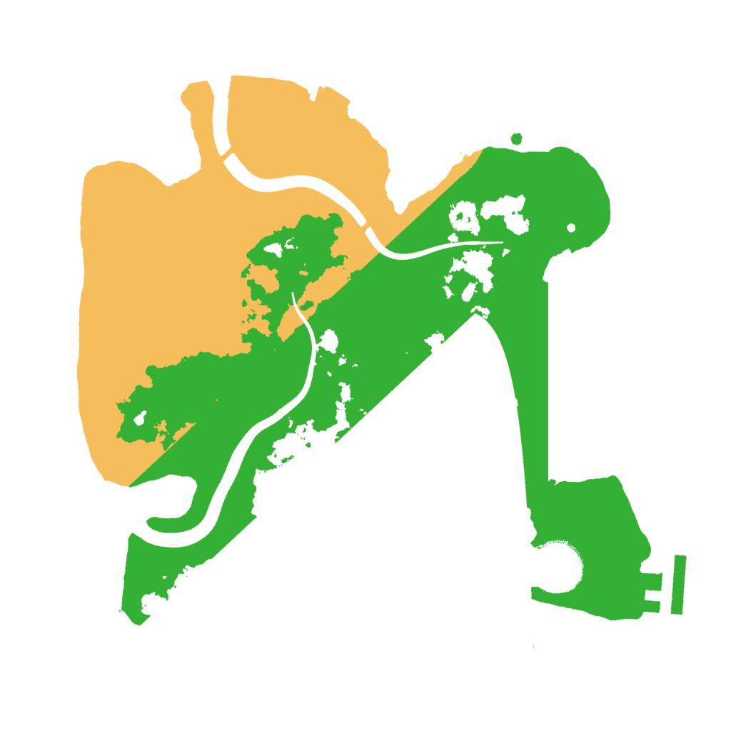Biome Rust Map: Procedural Map, Size: 2500, Seed: 323214124