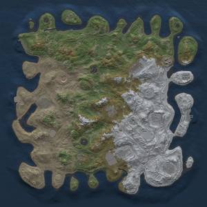 Thumbnail Rust Map: Procedural Map, Size: 4300, Seed: 202499116, 19 Monuments