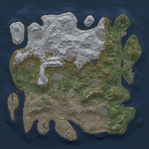 Thumbnail Rust Map: Procedural Map, Size: 4000, Seed: 1151937091, 19 Monuments