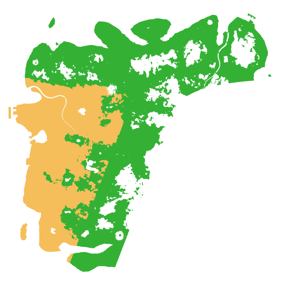 Biome Rust Map: Procedural Map, Size: 5000, Seed: 13113