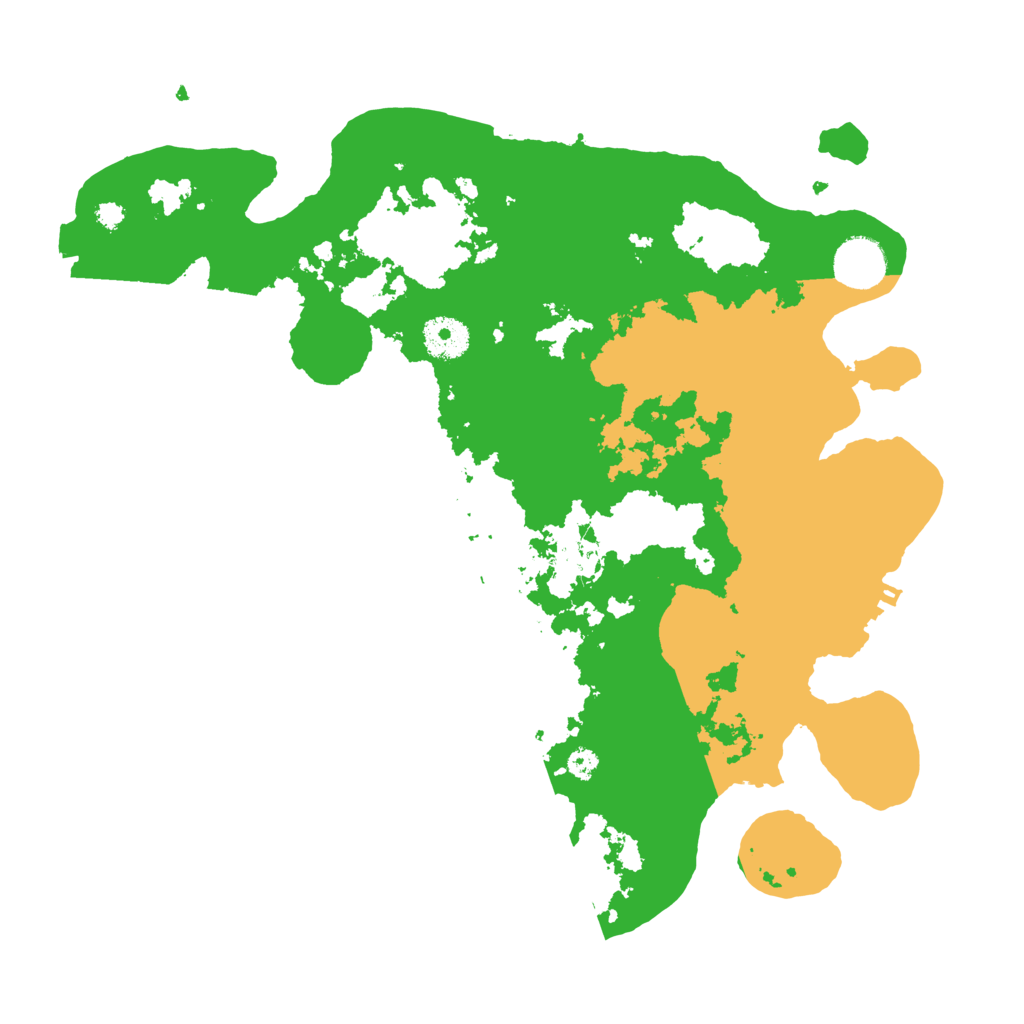 Biome Rust Map: Procedural Map, Size: 3500, Seed: 14321