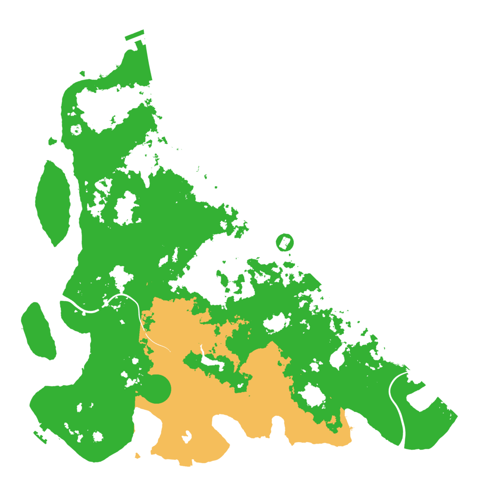 Biome Rust Map: Procedural Map, Size: 4500, Seed: 720447501