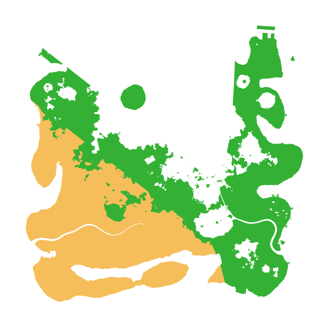 Biome Rust Map: Procedural Map, Size: 3600, Seed: 607219550