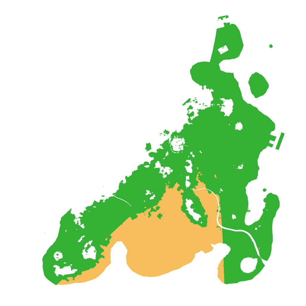 Biome Rust Map: Procedural Map, Size: 3500, Seed: 165402050