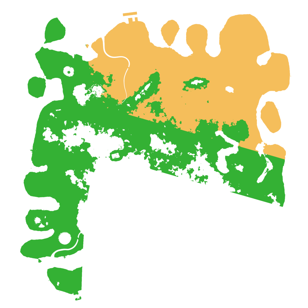 Biome Rust Map: Procedural Map, Size: 4400, Seed: 2177
