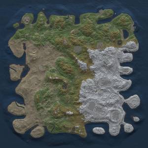 Thumbnail Rust Map: Procedural Map, Size: 4500, Seed: 856324, 19 Monuments