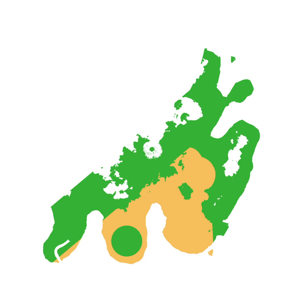 Biome Rust Map: Procedural Map, Size: 2500, Seed: 143123