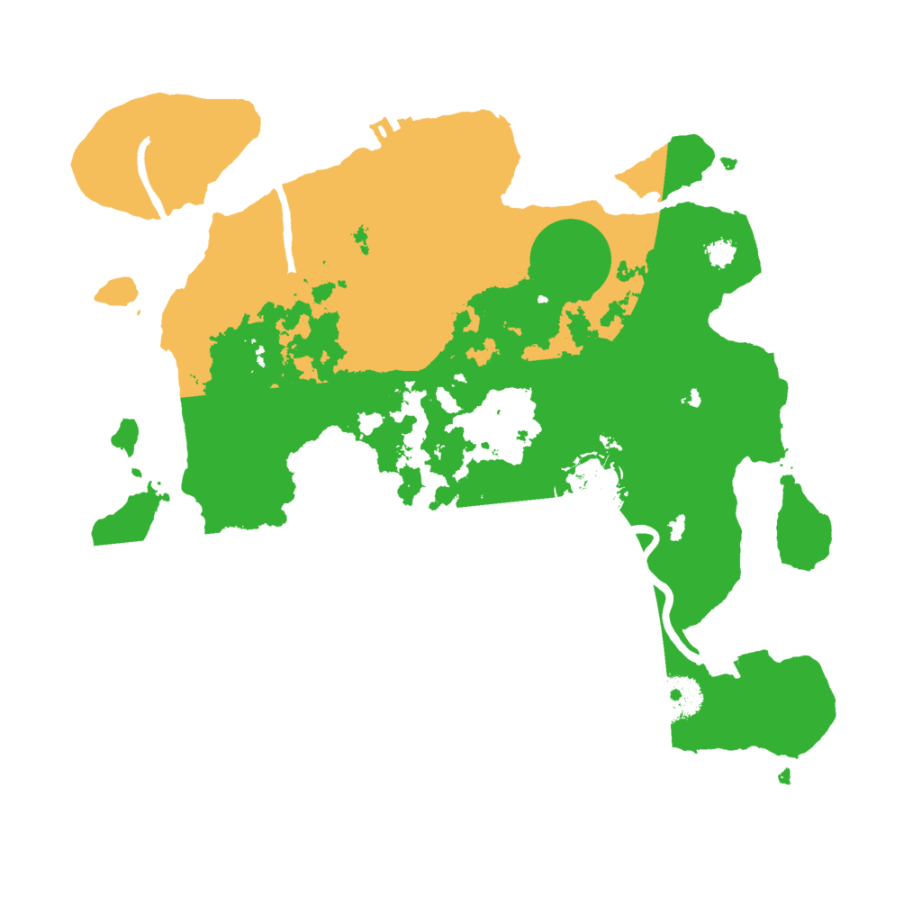 Biome Rust Map: Procedural Map, Size: 3000, Seed: 114039813