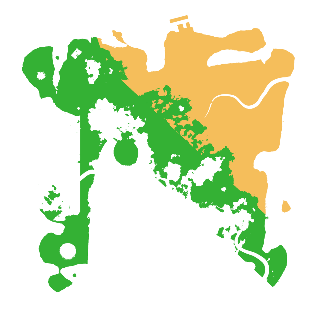 Biome Rust Map: Procedural Map, Size: 3500, Seed: 4952