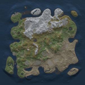 Thumbnail Rust Map: Procedural Map, Size: 3500, Seed: 566702329, 16 Monuments