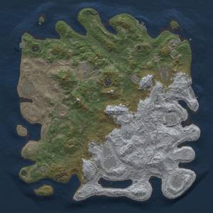 Thumbnail Rust Map: Procedural Map, Size: 4500, Seed: 490587677, 19 Monuments