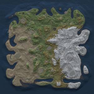 Thumbnail Rust Map: Procedural Map, Size: 4500, Seed: 1999215874, 19 Monuments