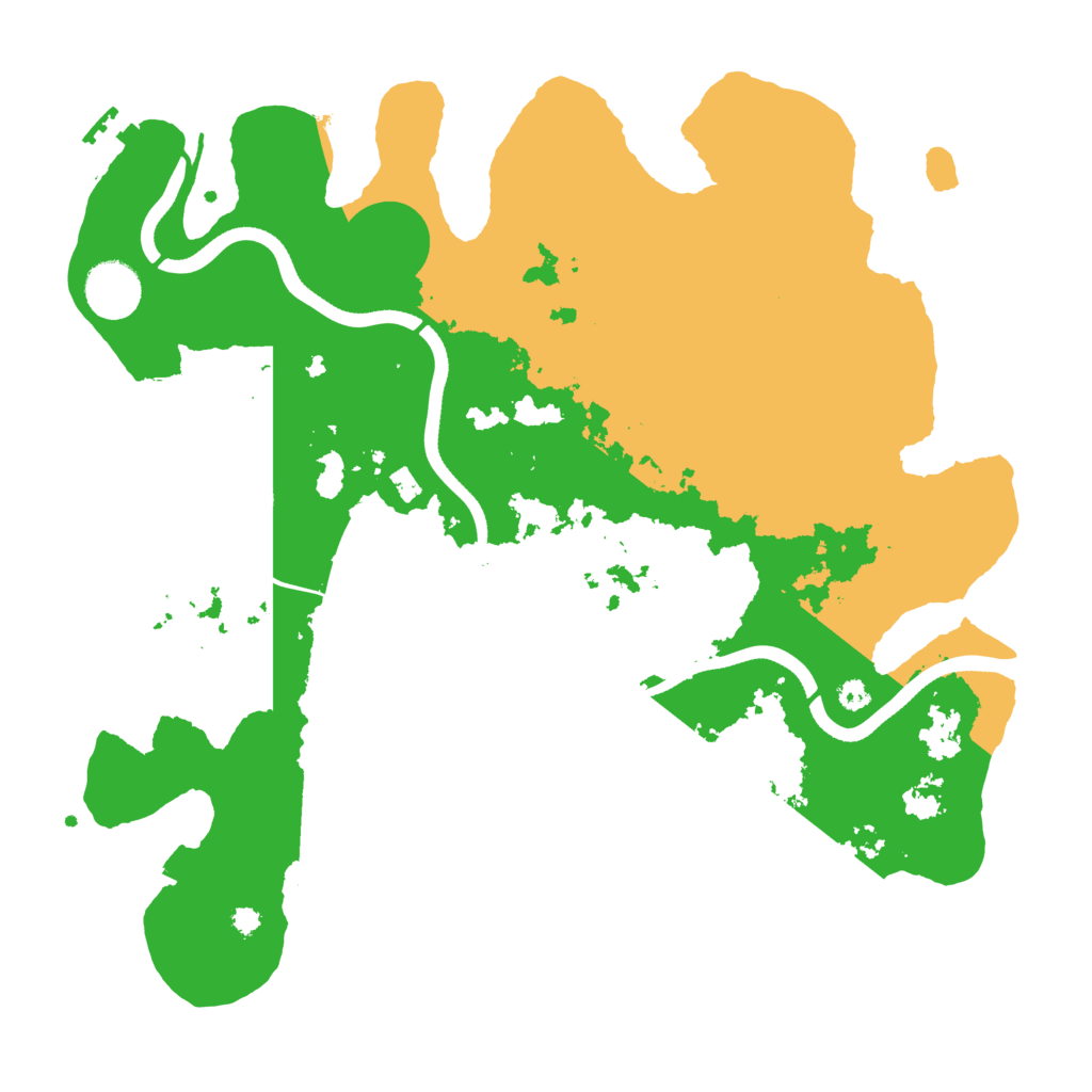 Biome Rust Map: Procedural Map, Size: 3600, Seed: 59460582