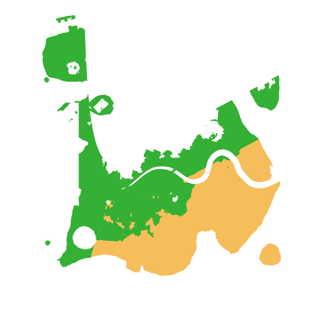 Biome Rust Map: Procedural Map, Size: 2500, Seed: 738263922