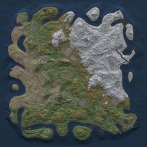 Thumbnail Rust Map: Procedural Map, Size: 4500, Seed: 1935305274, 19 Monuments