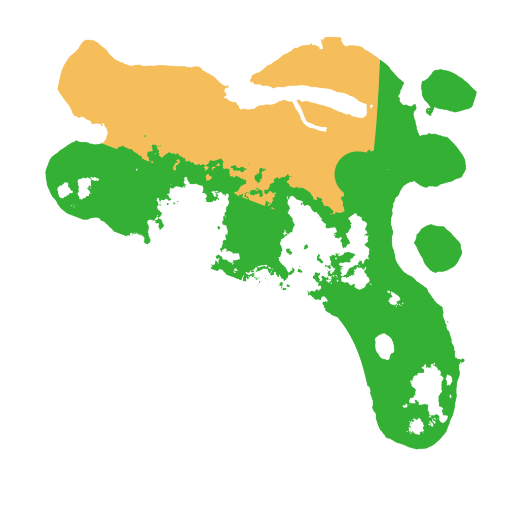 Biome Rust Map: Procedural Map, Size: 3000, Seed: 54663