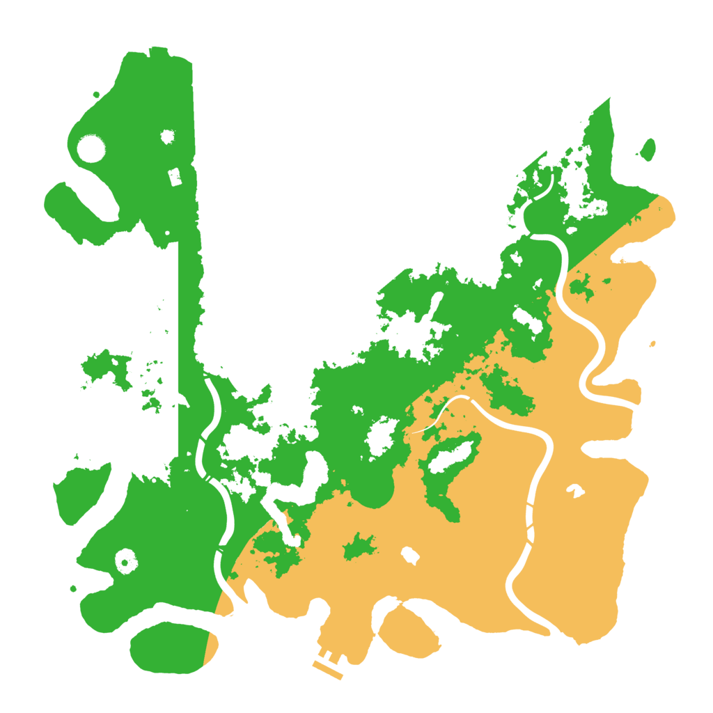 Biome Rust Map: Procedural Map, Size: 4500, Seed: 1688998501