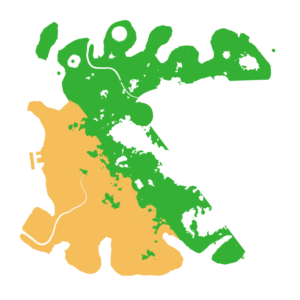 Biome Rust Map: Procedural Map, Size: 3500, Seed: 1405719827