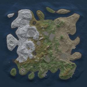 Thumbnail Rust Map: Procedural Map, Size: 3500, Seed: 1501901134, 15 Monuments