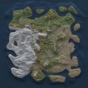 Thumbnail Rust Map: Procedural Map, Size: 3750, Seed: 4070827, 17 Monuments