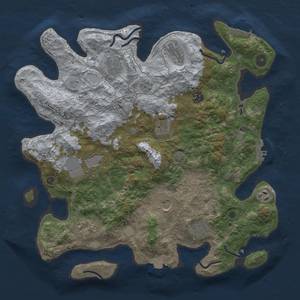 Thumbnail Rust Map: Procedural Map, Size: 3850, Seed: 729111, 18 Monuments