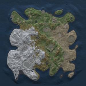 Thumbnail Rust Map: Procedural Map, Size: 3600, Seed: 656654004, 16 Monuments
