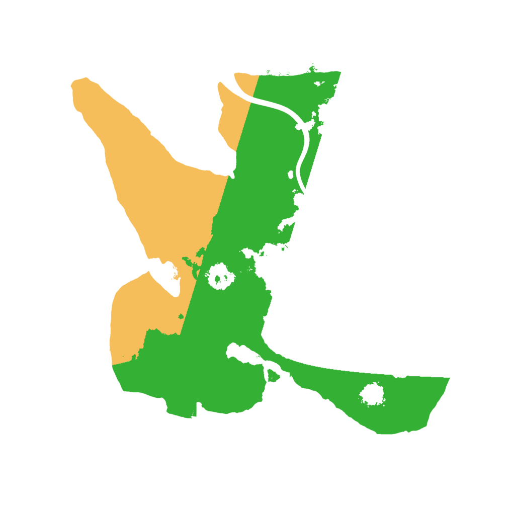 Biome Rust Map: Procedural Map, Size: 2000, Seed: 277243358