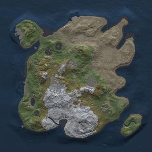 Thumbnail Rust Map: Procedural Map, Size: 3000, Seed: 1352699107, 14 Monuments