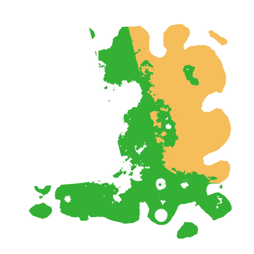 Biome Rust Map: Procedural Map, Size: 3500, Seed: 58737454