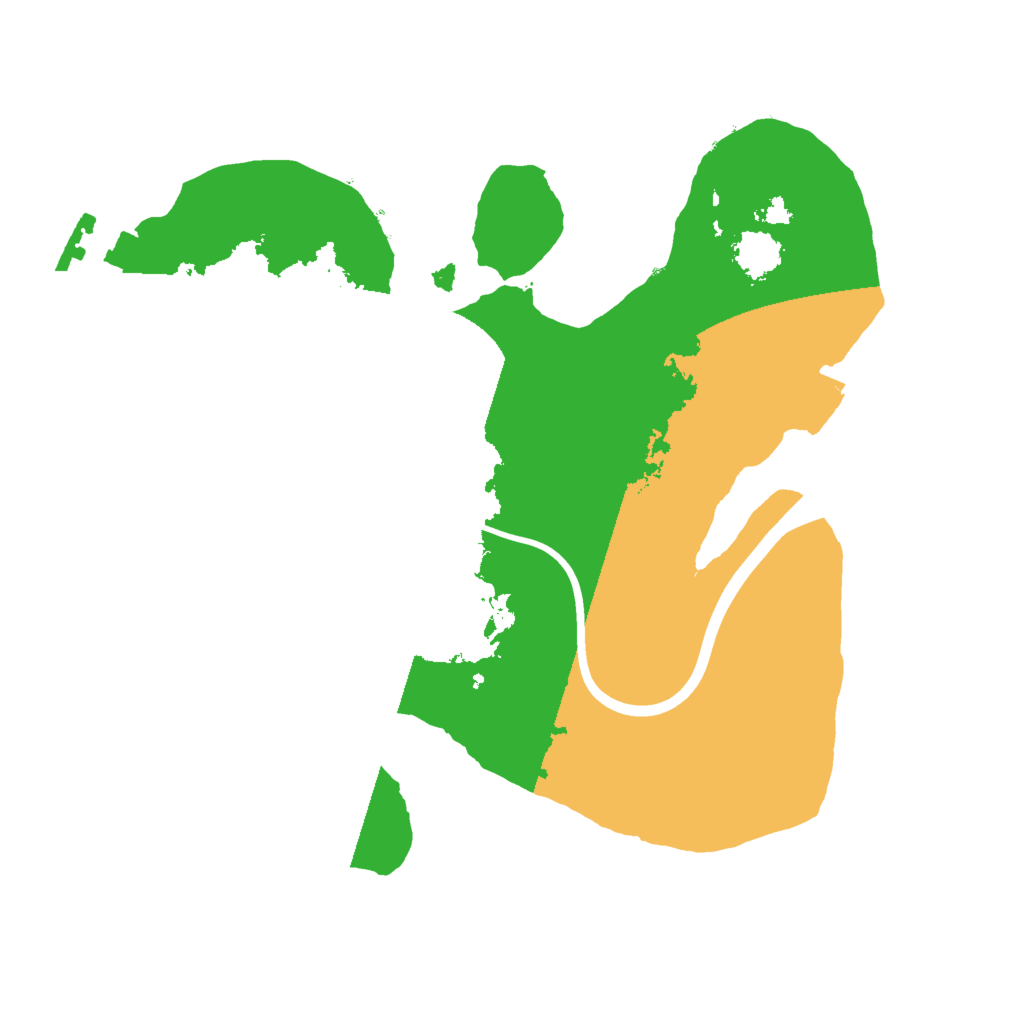 Biome Rust Map: Procedural Map, Size: 2000, Seed: 720601618