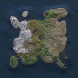 Thumbnail Rust Map: Procedural Map, Size: 2500, Seed: 571768420, 8 Monuments