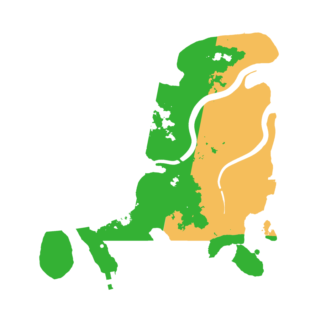 Biome Rust Map: Procedural Map, Size: 2500, Seed: 571768420
