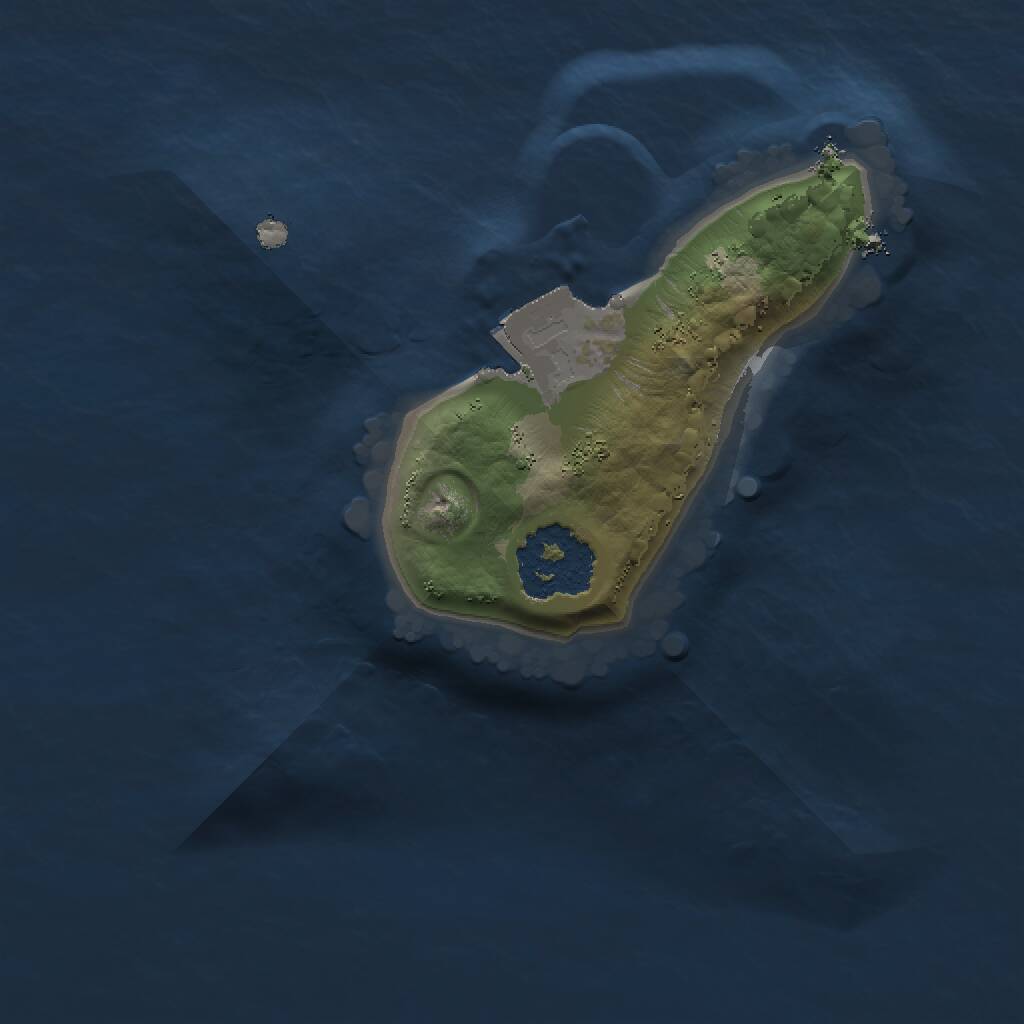 Rust Map: Procedural Map, Size: 1350, Seed: 1350, 1 Monuments