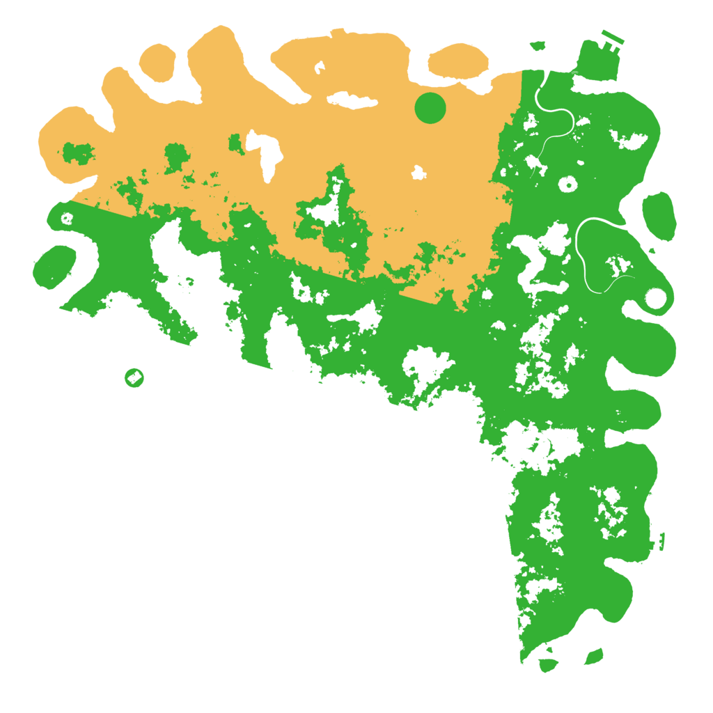 Biome Rust Map: Procedural Map, Size: 6000, Seed: 8097