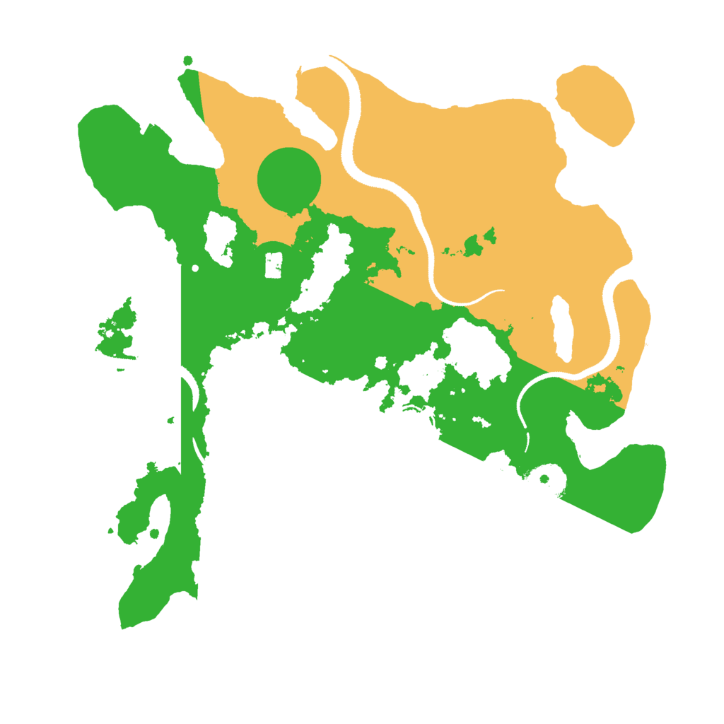 Biome Rust Map: Procedural Map, Size: 3000, Seed: 36527