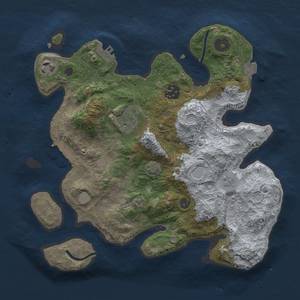 Thumbnail Rust Map: Procedural Map, Size: 3000, Seed: 799969161, 11 Monuments