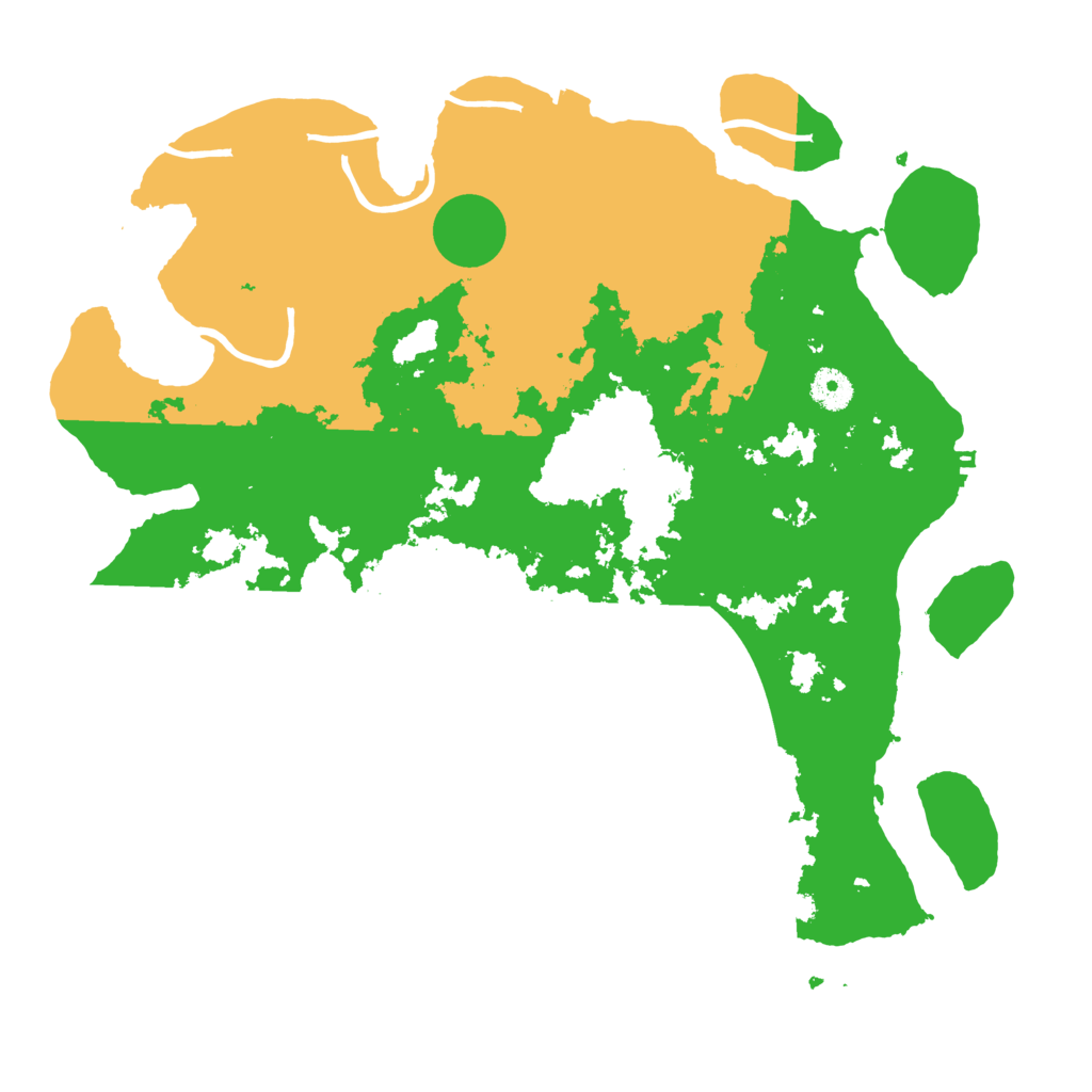 Biome Rust Map: Procedural Map, Size: 3950, Seed: 66053585