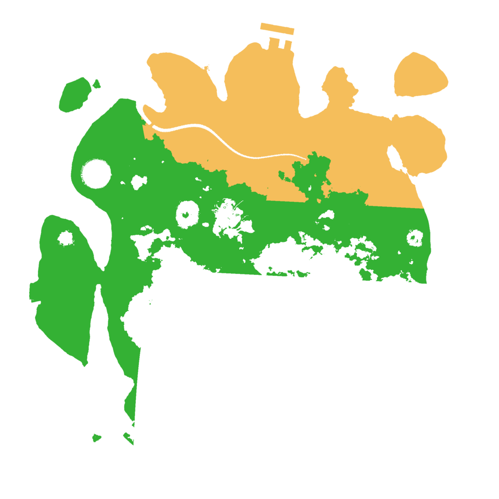 Biome Rust Map: Procedural Map, Size: 3000, Seed: 62288