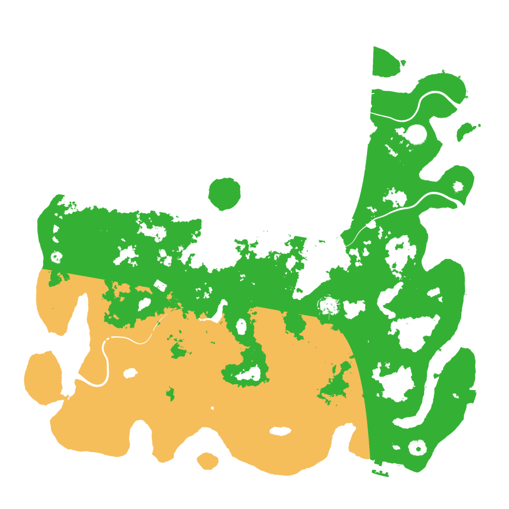 Biome Rust Map: Procedural Map, Size: 4444, Seed: 420420420
