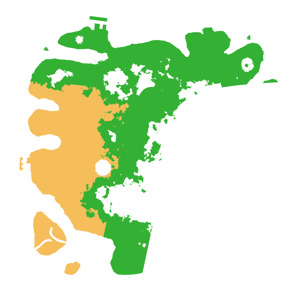 Biome Rust Map: Procedural Map, Size: 3500, Seed: 2071822143