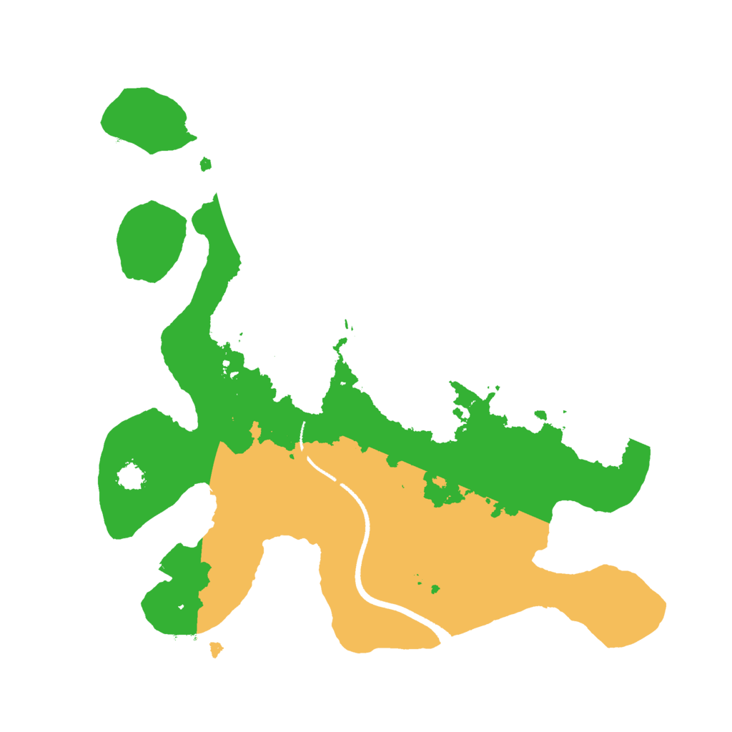 Biome Rust Map: Procedural Map, Size: 2500, Seed: 1863631326