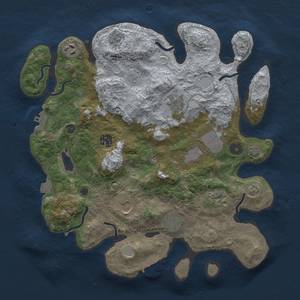 Thumbnail Rust Map: Procedural Map, Size: 3500, Seed: 998090, 16 Monuments