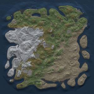 Thumbnail Rust Map: Procedural Map, Size: 4500, Seed: 2117027890, 19 Monuments