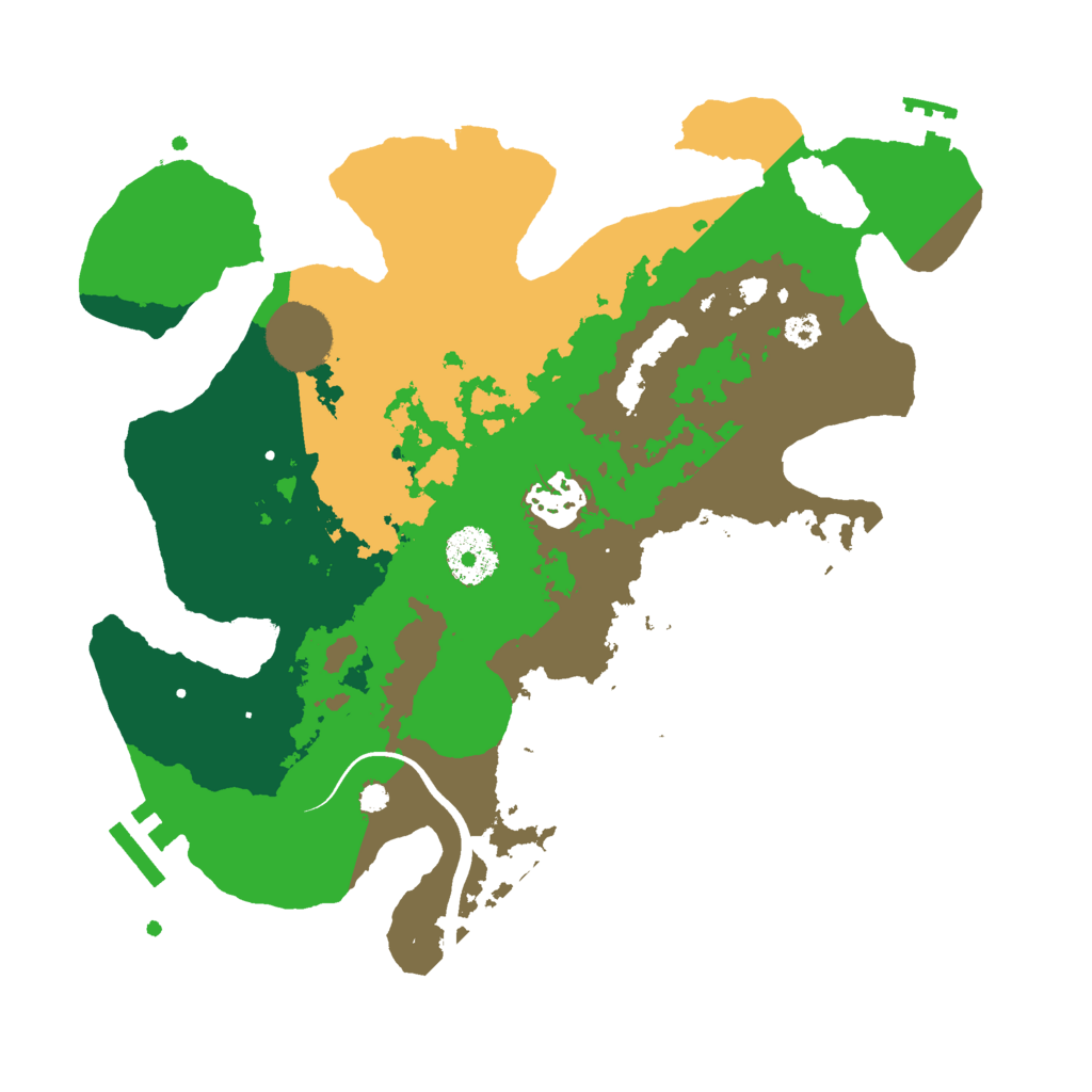 Biome Rust Map: Procedural Map, Size: 3000, Seed: 13366
