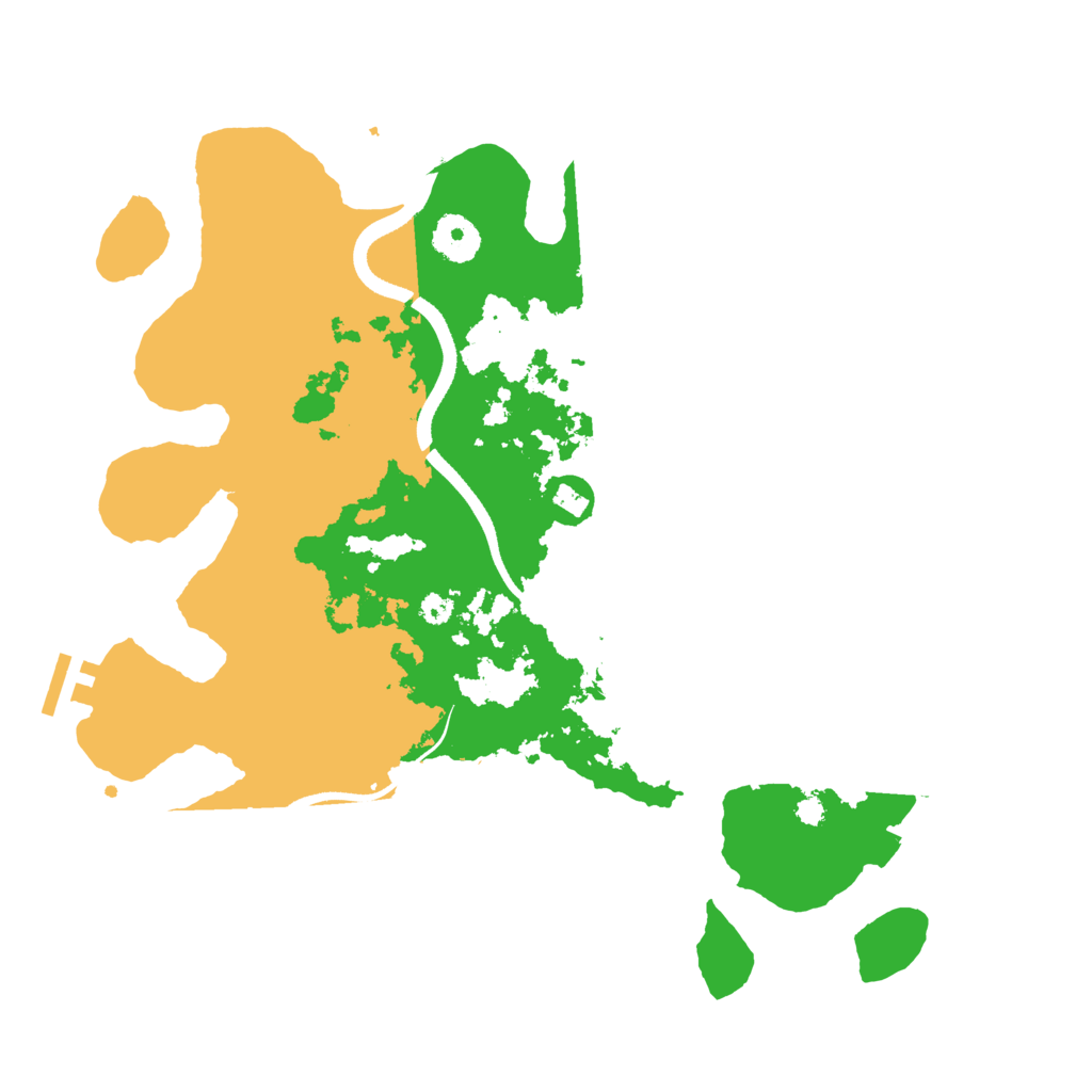 Biome Rust Map: Procedural Map, Size: 3500, Seed: 935247