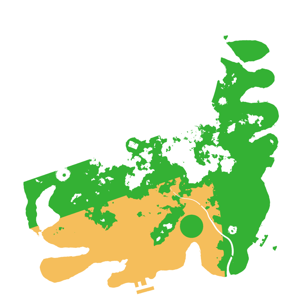 Biome Rust Map: Procedural Map, Size: 3500, Seed: 979887091