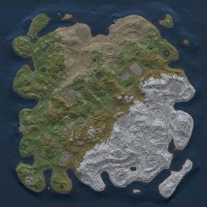 Thumbnail Rust Map: Procedural Map, Size: 4300, Seed: 1636558933, 19 Monuments