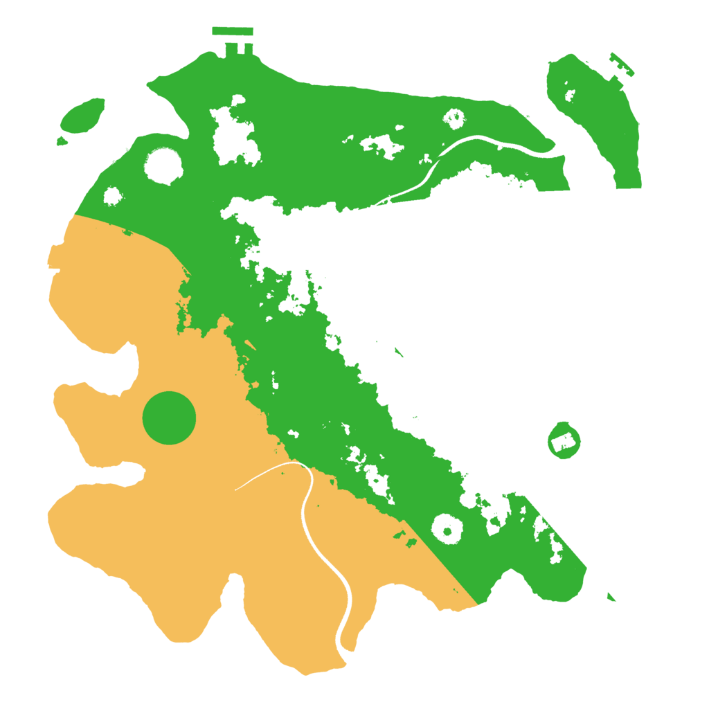 Biome Rust Map: Procedural Map, Size: 3500, Seed: 328874582