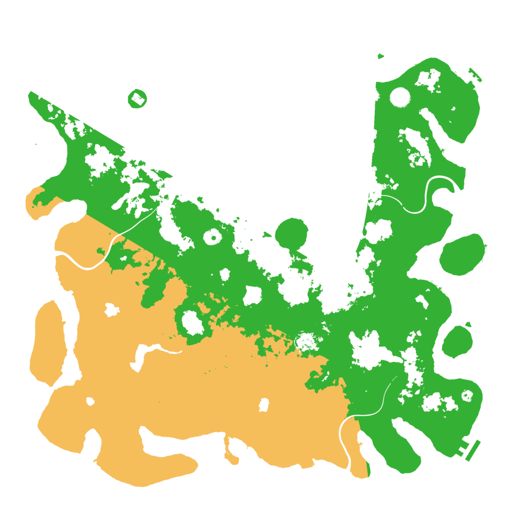 Biome Rust Map: Procedural Map, Size: 4500, Seed: 520714507