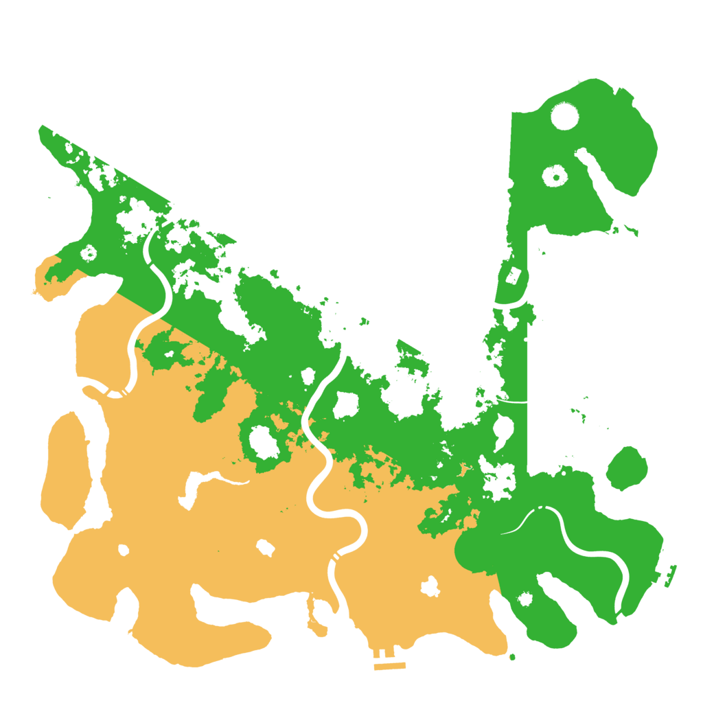 Biome Rust Map: Procedural Map, Size: 4500, Seed: 520714507